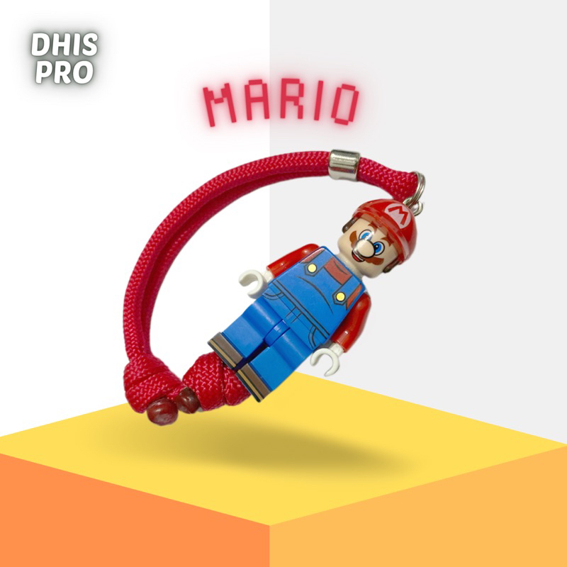 Dhis Project Gelang LEGO Minifigure Mario The Super Mario Bros Nintendo