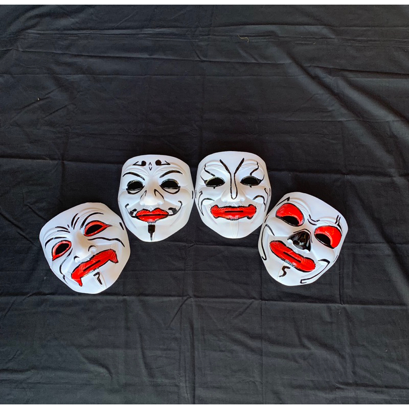 Paket Kumplit Topeng Punakawan Bawor / Bagong, Semar,Petruk , dan Gareng  Topeng perwayangan topeng 