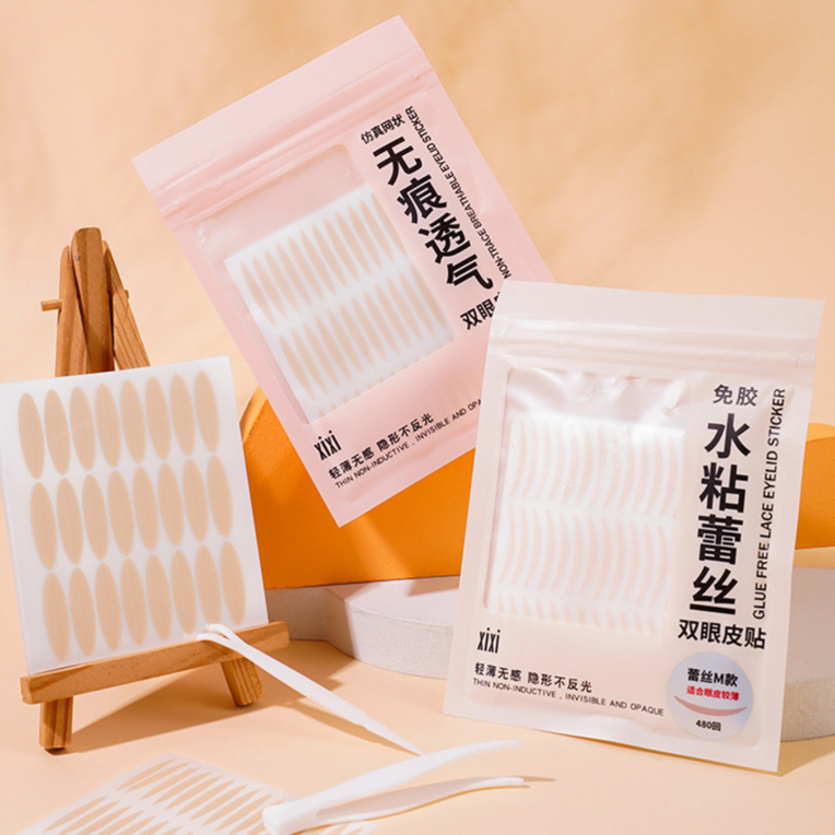 XiXi Double Eyelid Tape Jaring Stiker Kelopak Mata Transparan Ganda Skot Mata