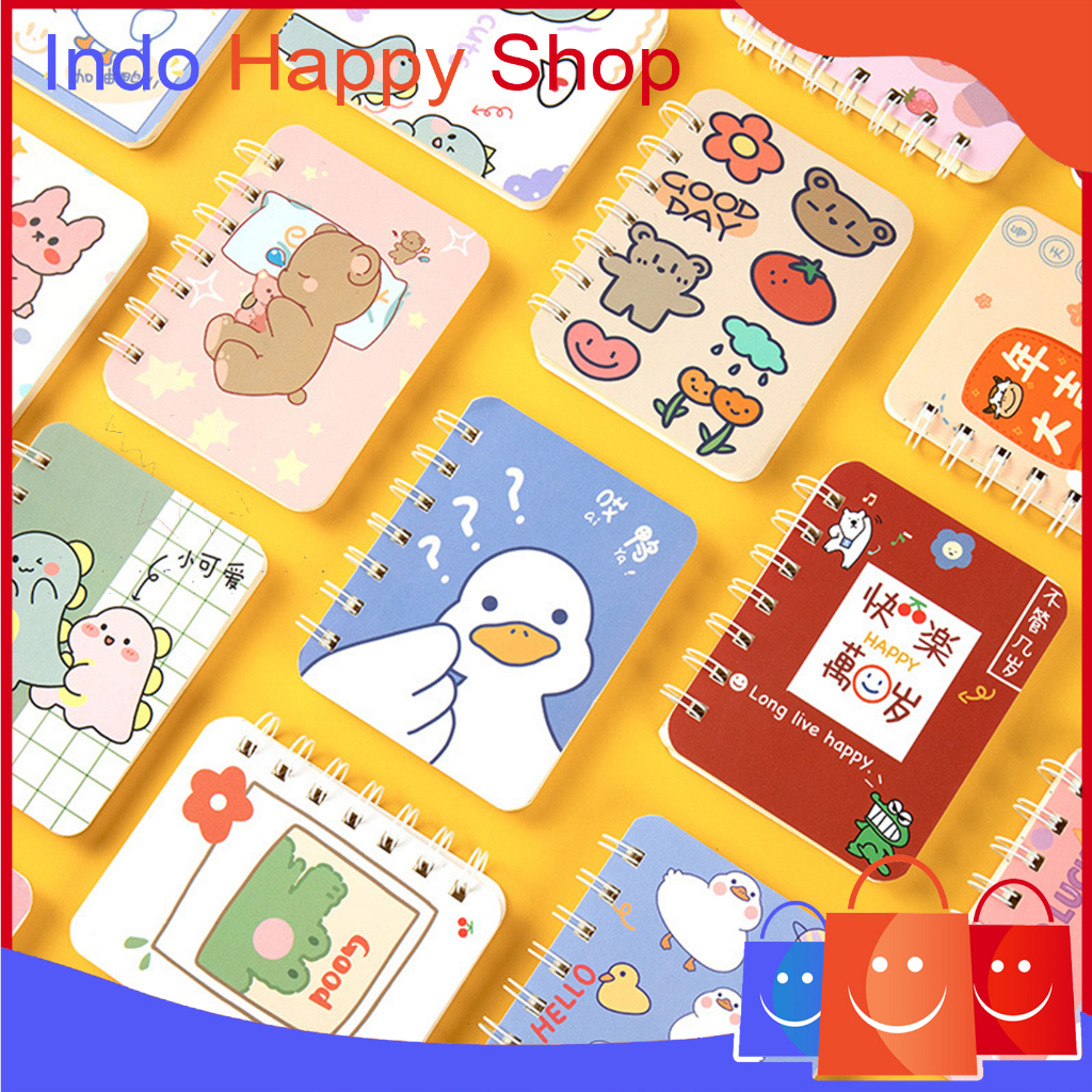 

Buku Catatan A7 Buku Tulis Kertas Mini Notebook Ring Motif 1025