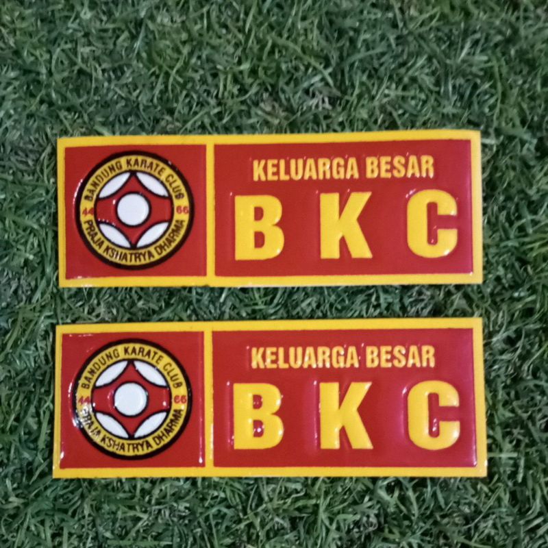 STIKER EMBOS PLAT NO BANDUNG KARATE CLUB