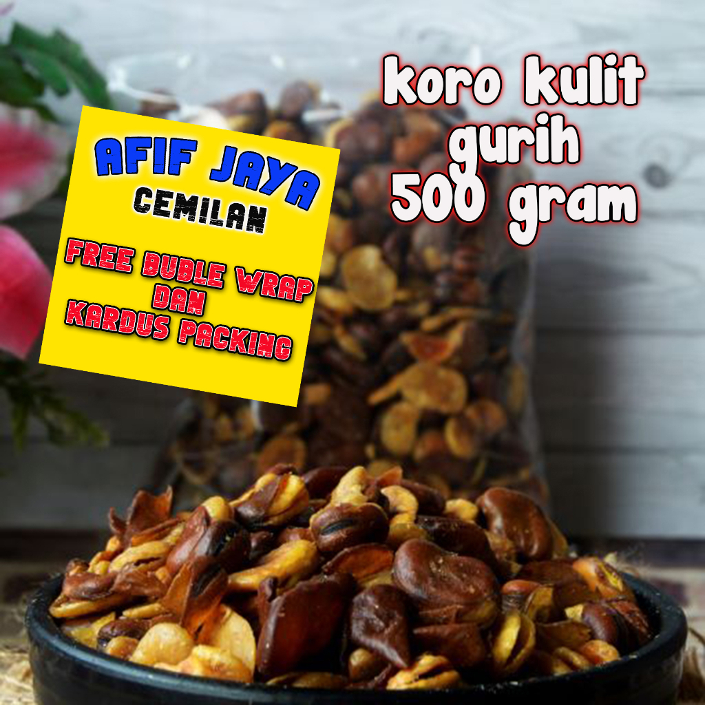 

Kacang koro kulit gurih jaipong kiloan 500 gram afif jaya cemilan