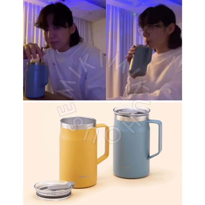 BTS JUNGKOOK TUMBLER LOCK & LOCK RETRO MUG JUNGKOOK LOCK N LOCK BOTOL MINUM LOCK&LOCK BTS GELAS BOTT