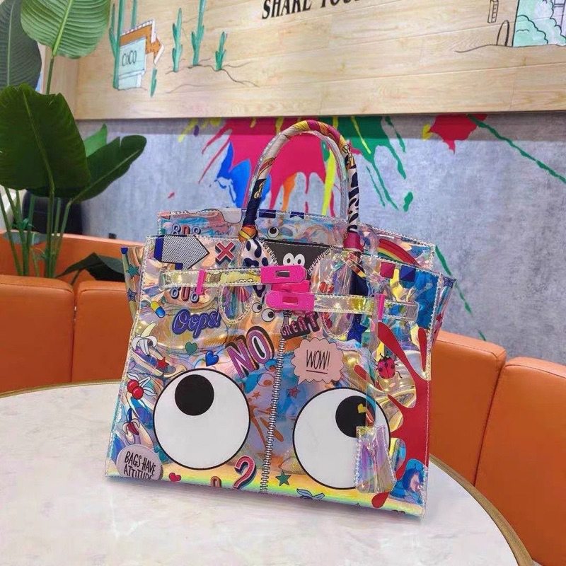 TAS WANITA IMPORT HIGH QUALITY HB022 EYE THEME HOLO PREMIUM