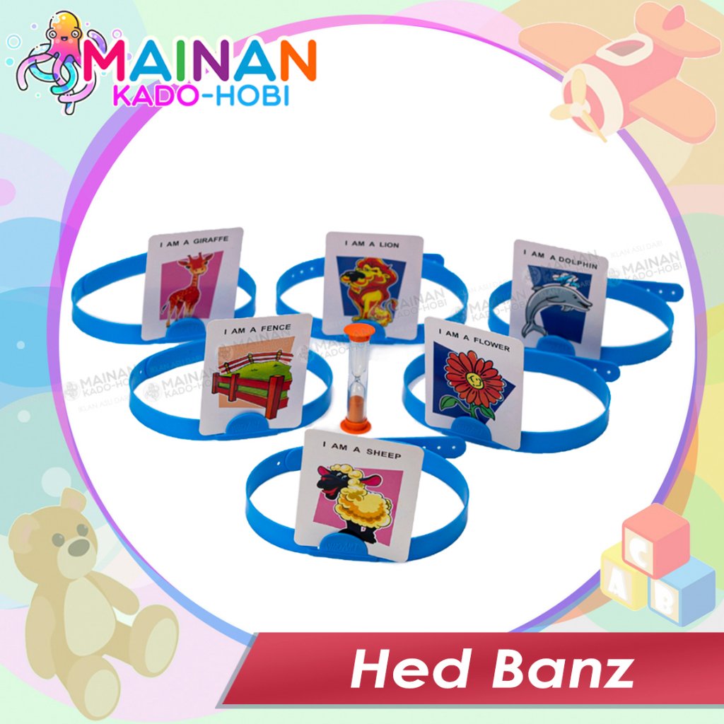 HADIAH ULANG TAHUN MAINAN ANAK EDUKASI FAMILY BOARD GAMES HEDBANZ CARD TEBAK KATA