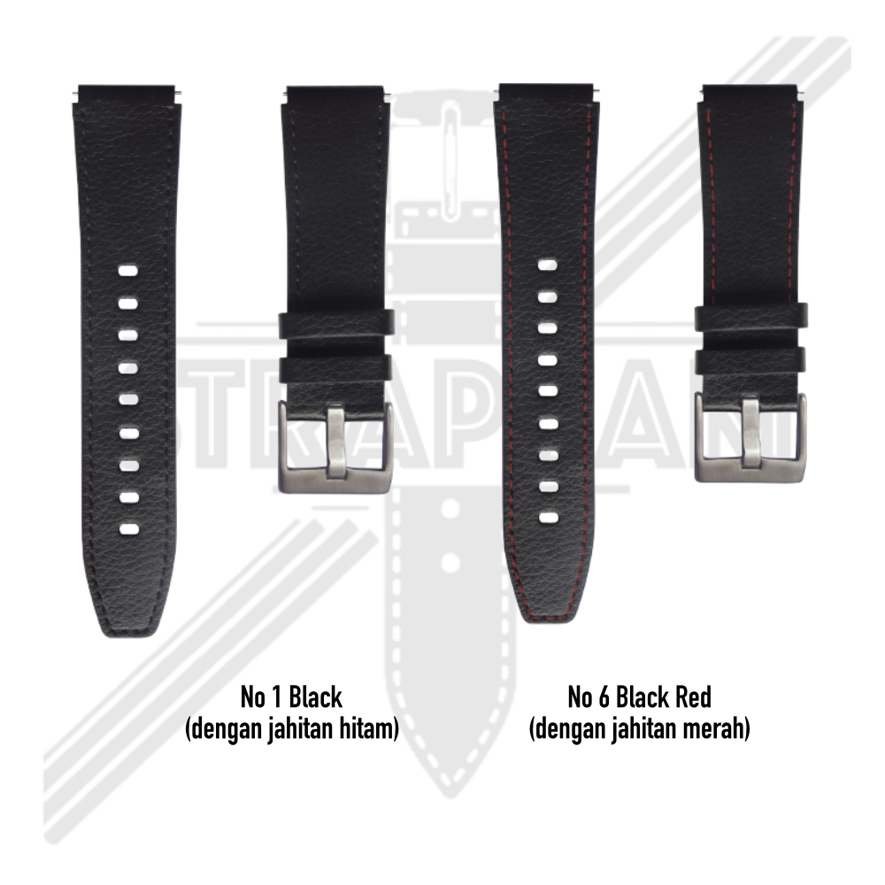 ZGT Tali Jam Haylou GS LS09A - Strap 22mm Leather Kulit Quick Release