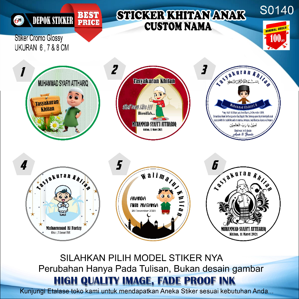

STIKER Khitan Anak