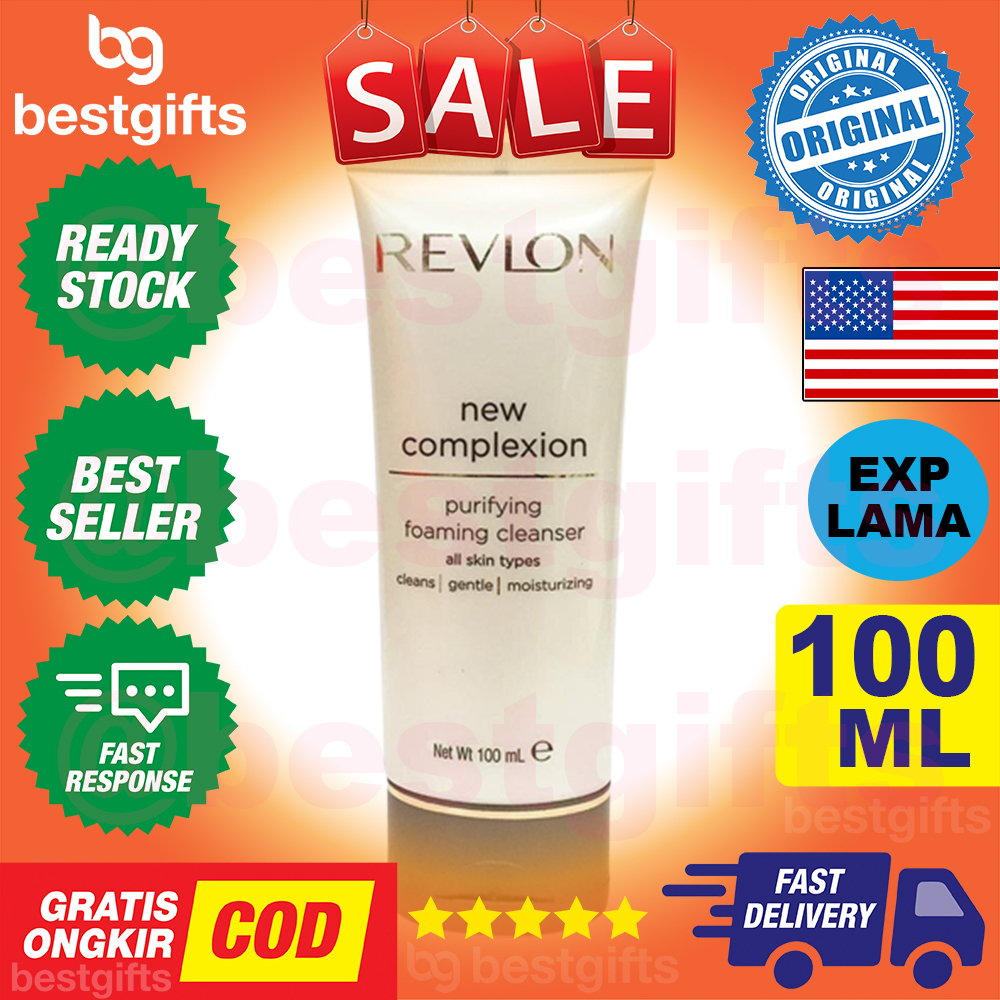 REVLON NEW COMPLEXION PURIFYING FOAMING CLEANSER SABUN MUKA MEMBERSIHKAN DAN MELEMBABKAN 100 ML