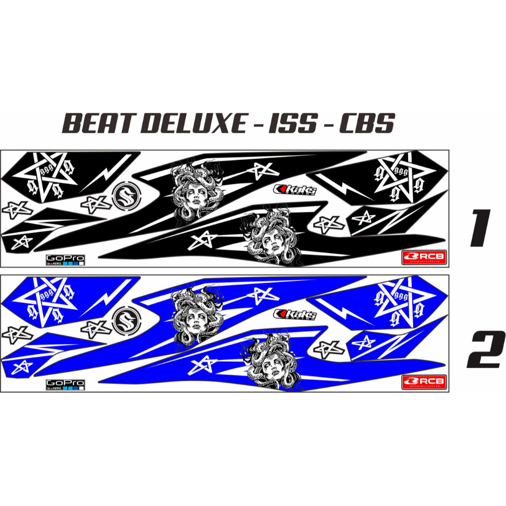 STRIPING BEAT  ISS CBS 2022/ STIKER LIS BODY BEAT NEW 2019 2020 2023 DELUXE STIKER MEDUSA VARIASI MO