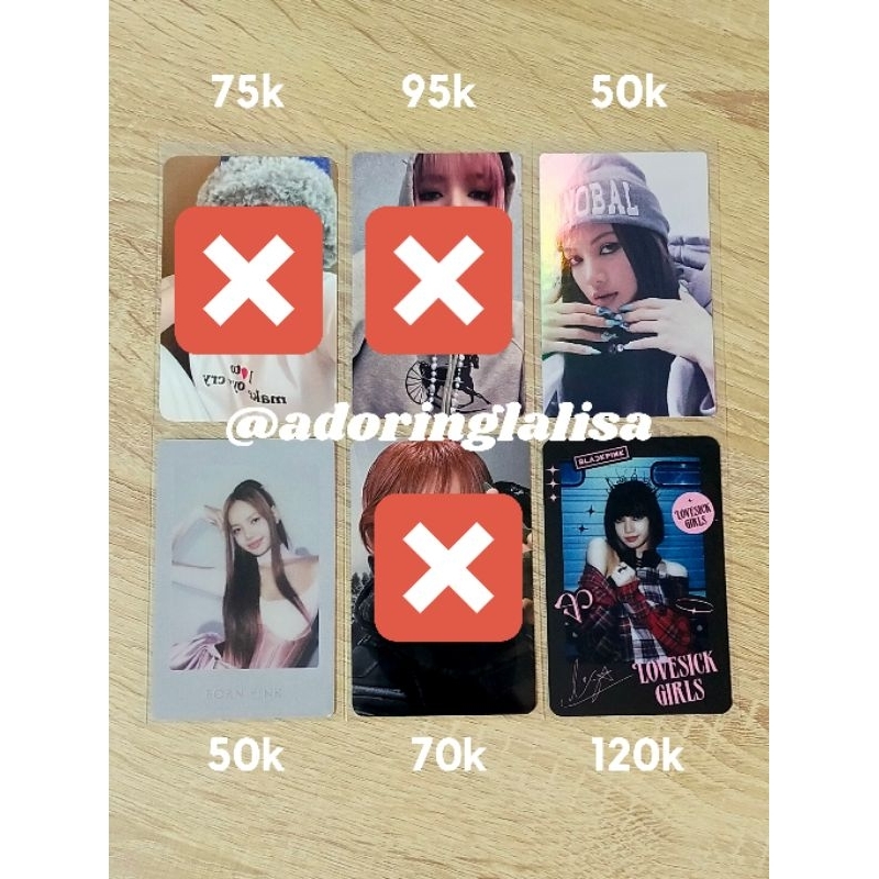 Blackpink Lisa / Lalisa official photocard / pc / pob Ktown bucket, Weverse global, Born Pink album 