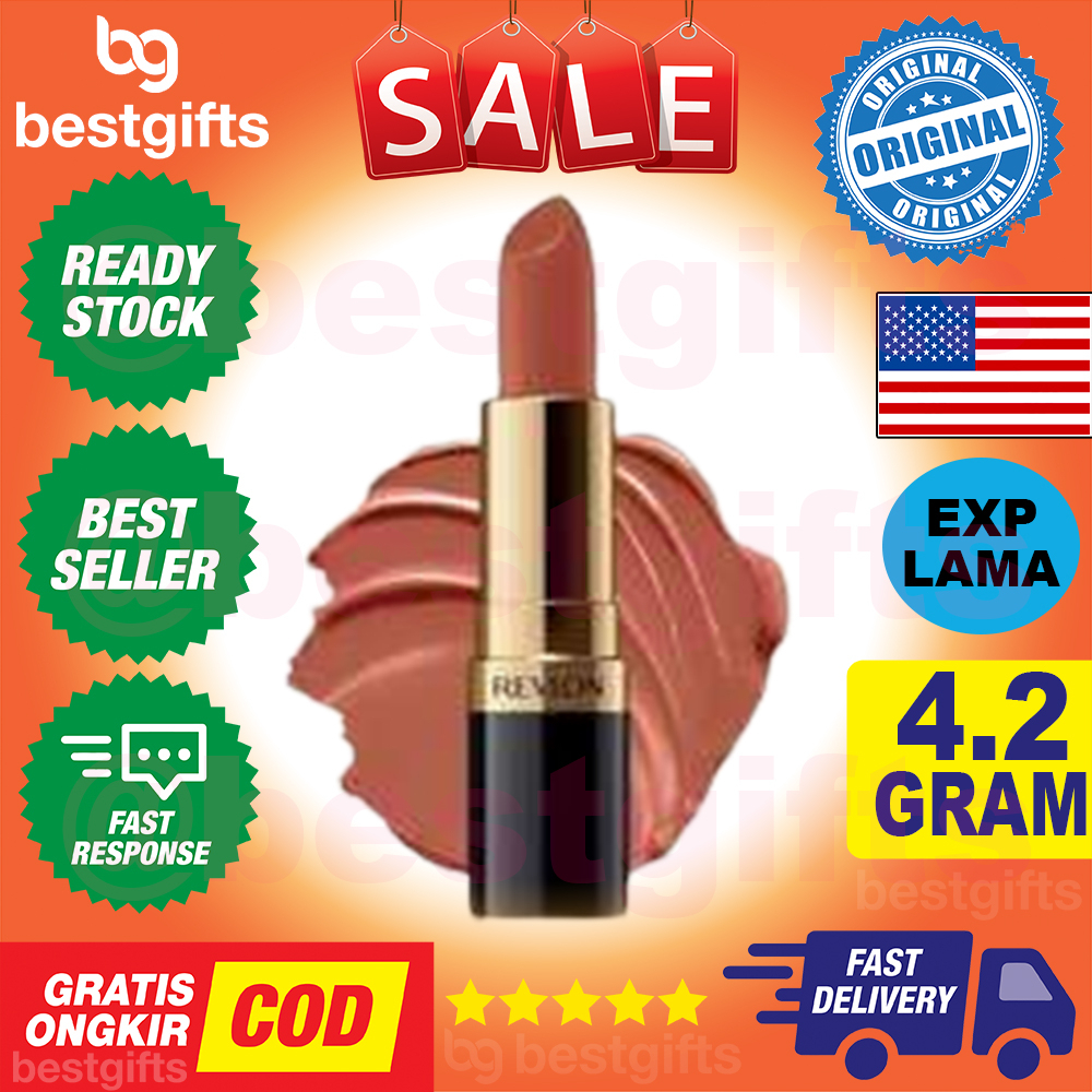 REVLON SUPER LUSTROUS LIPSTICK LIPSTIK DAPAT MELEMBABKAN BIBIR 131GINGER ROSE 4.2 GRAM