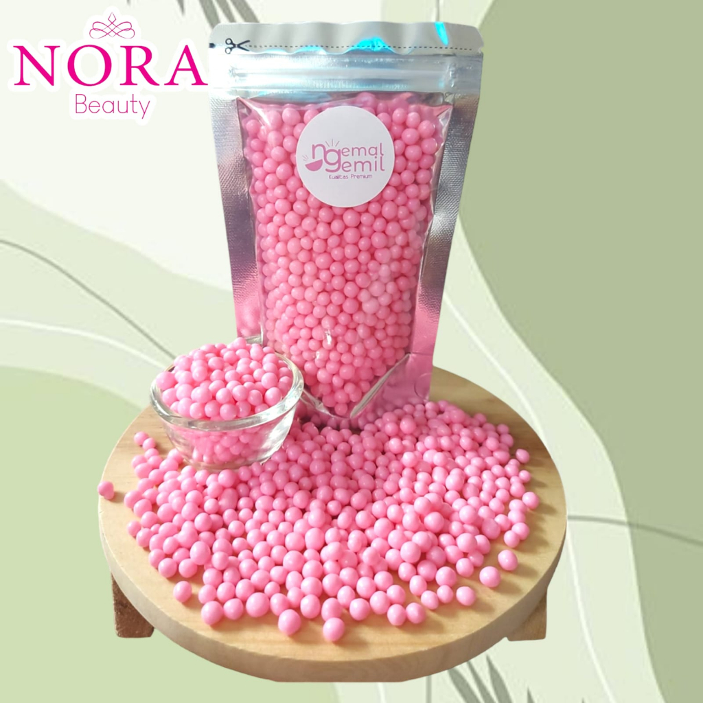 

Sprinkle Bola Warna Pink / Chocoball Pink Strawberry Topping Kue Kemasan Pouch Premium //murah