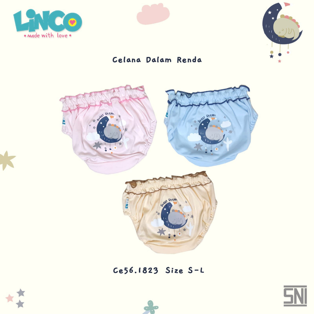 Linco Celana Dalam Anak Wanita S M L Per 1 PCS