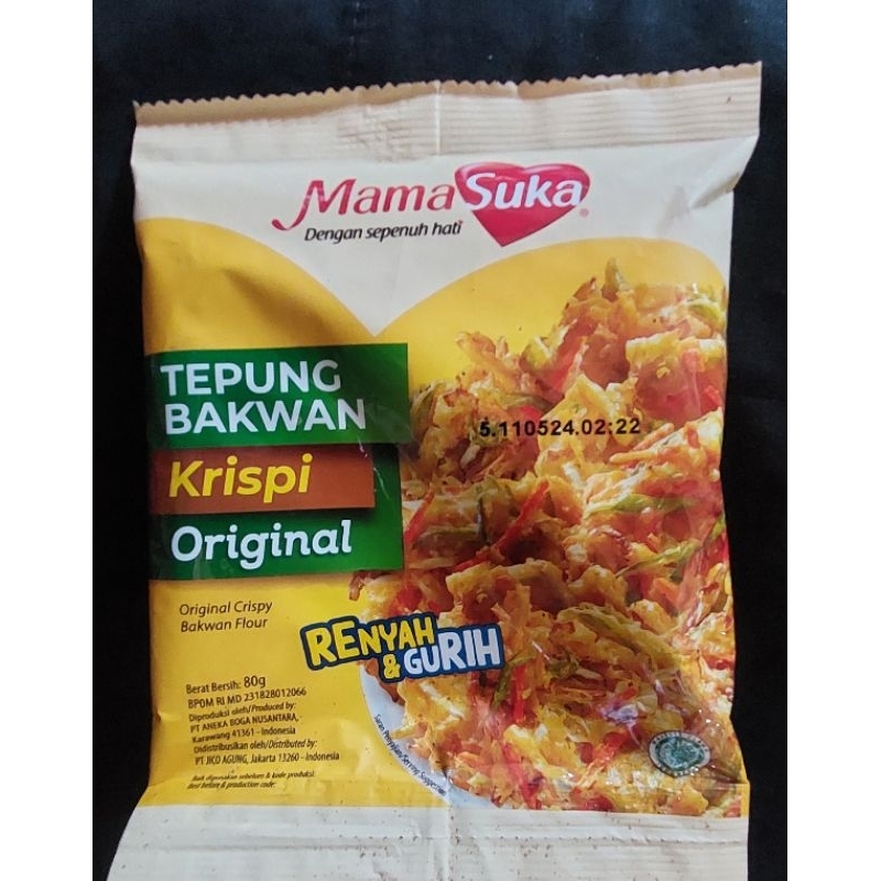 

Mama Suka tepung Bakwan 80 gram renceng