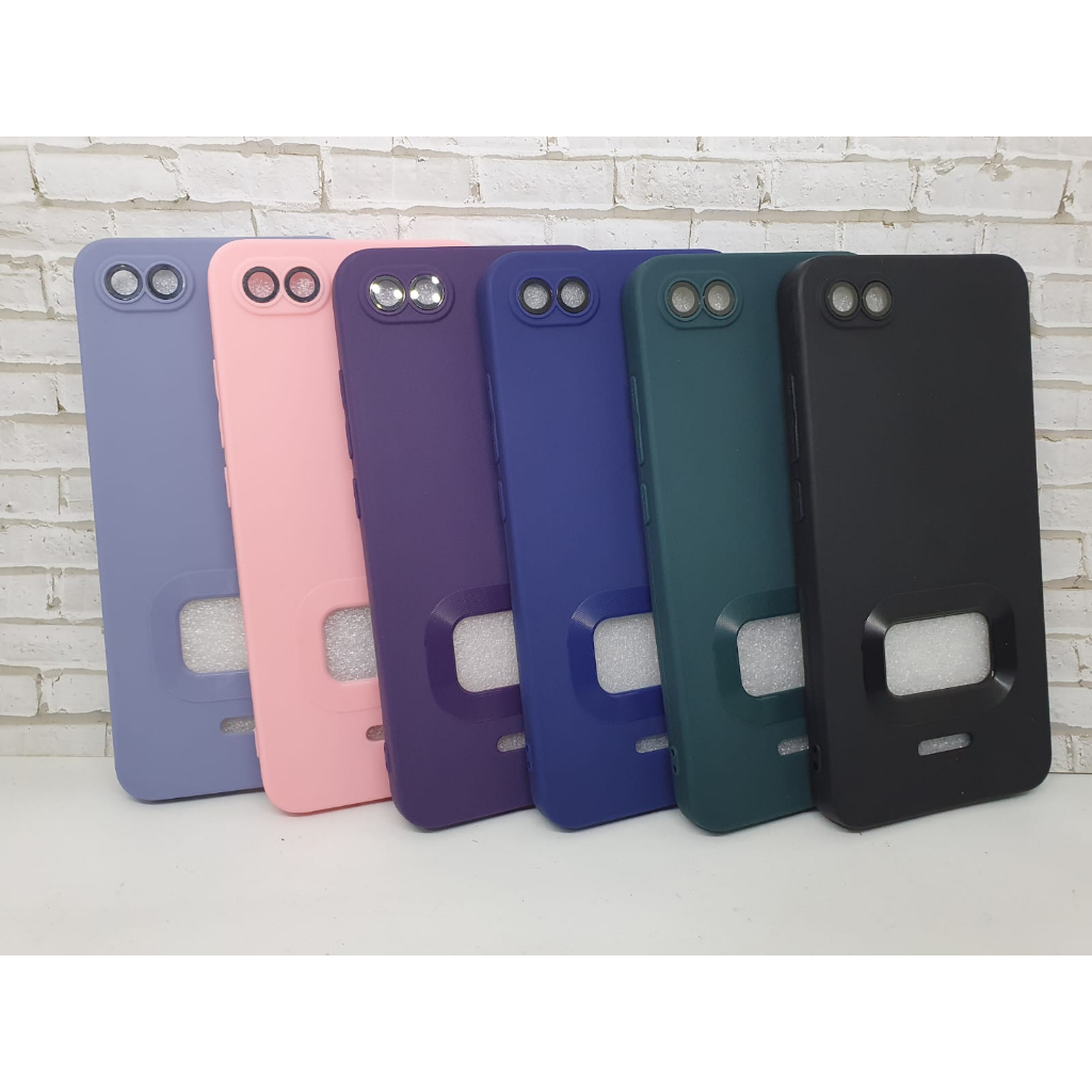 SOFTCASE MACARON BLUDRU + KACA PELINDUNG LENSA CAMERA REDMI 6A