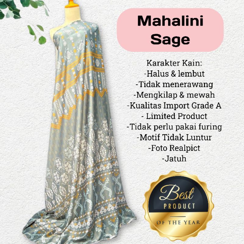 Kain Dr Silk Motif Mahalini harga tertera untuk setengah meter