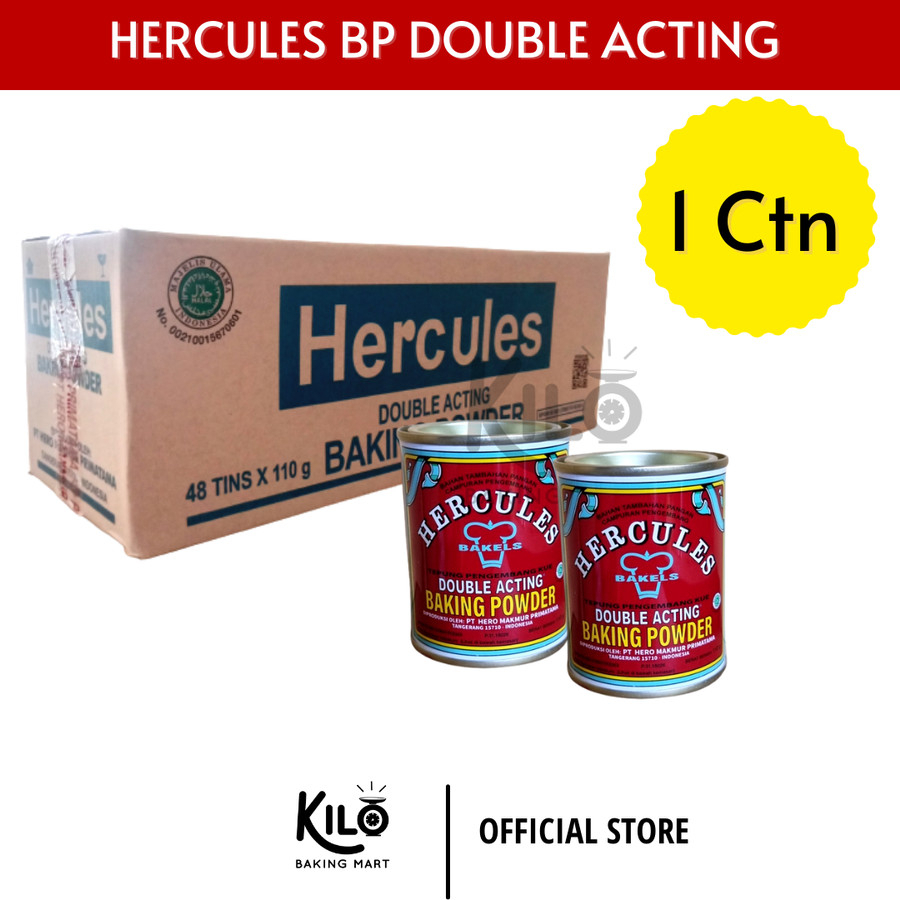 

HERCULES BAKING POWDER DOUBLE ACTING 110 GR 1 KARTON ISI 48