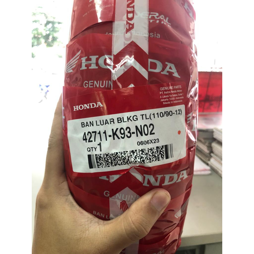TIRE RR TL (110/90-12) SCOOPY RING 12 BAN BELAKANG SCOOPY RING 12 BAN BELAKANG TUBLES SCOOPY RING 12