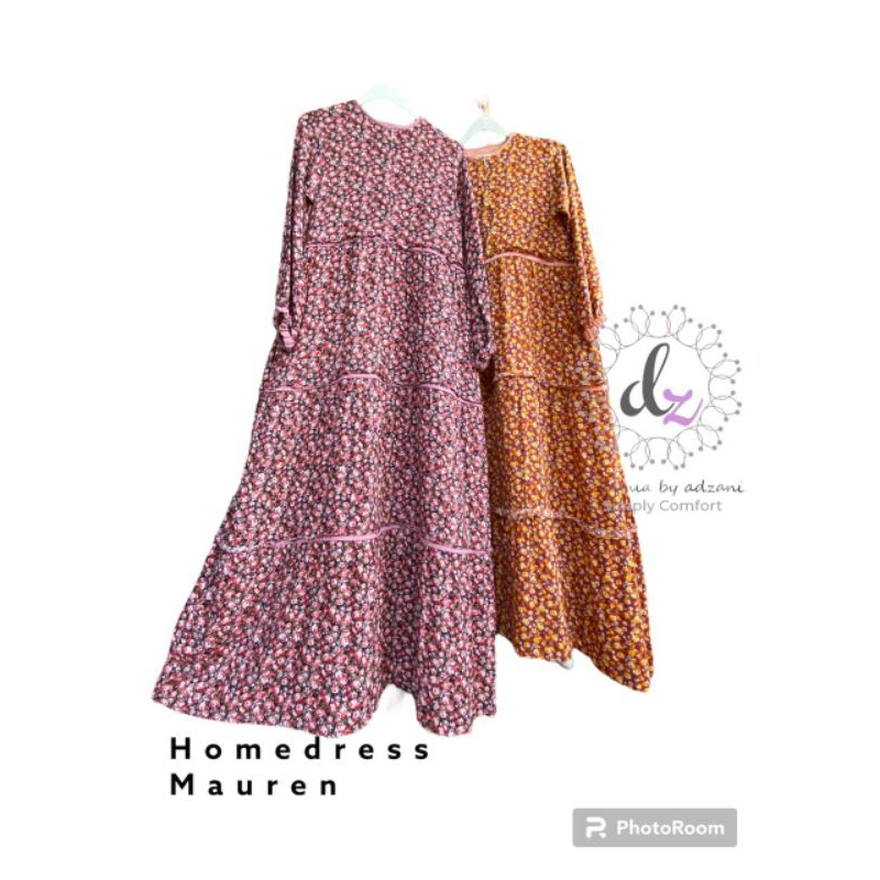 Mauren Gamis Dress wanita Gamis Rayon Gamis katun adem bumil busui friendly