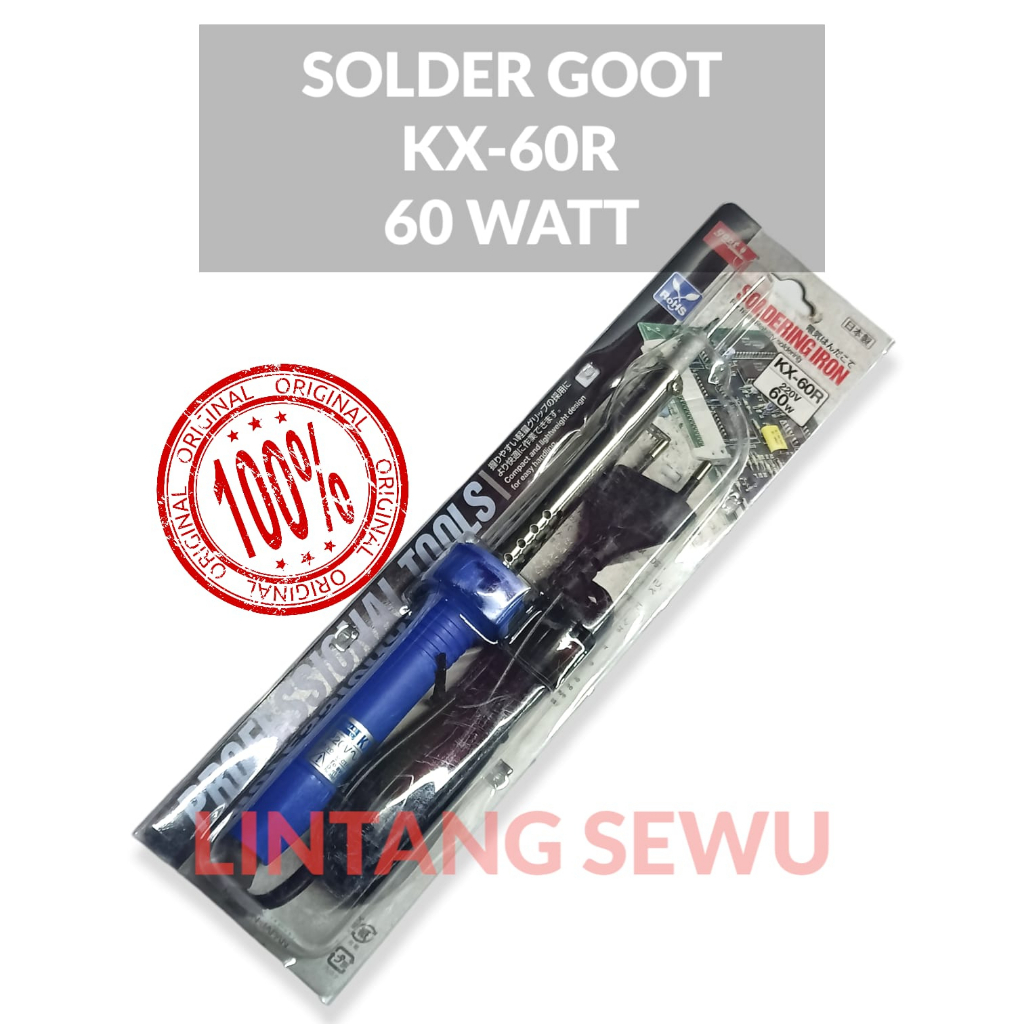 SOLDER 60W GOOT KX 60R ORIGINAL 60 WATT GOOD GUT GUD SOLDERING IRON GOOT 60W KX-60R