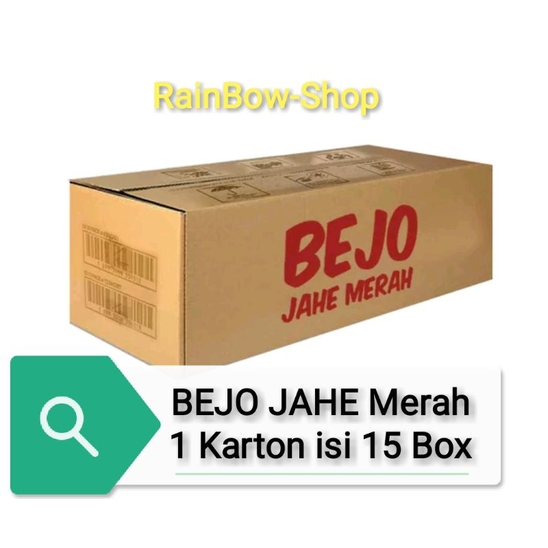 BEJO JAHE Merah 1 Karton isi 15 Box. 1 Box isi 12 sachet