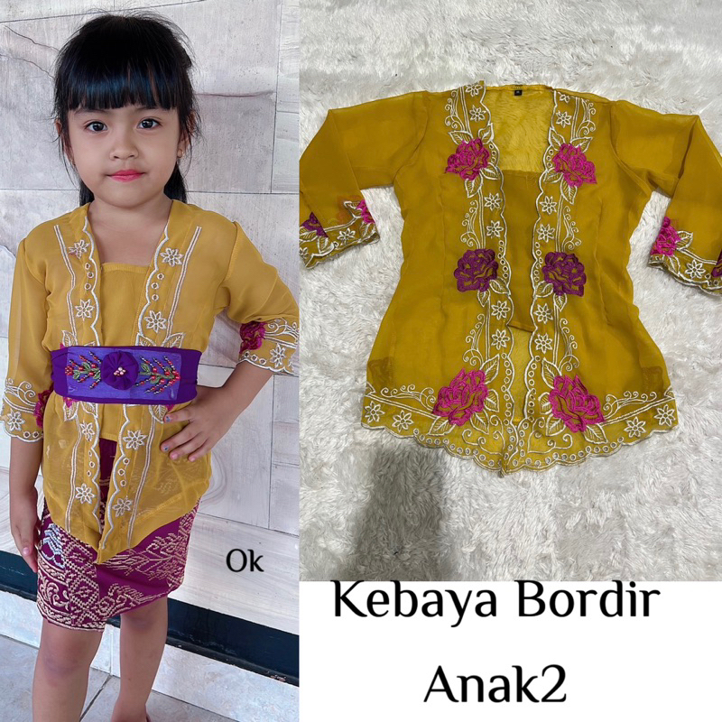 kebaya jadi bordiran Anak2