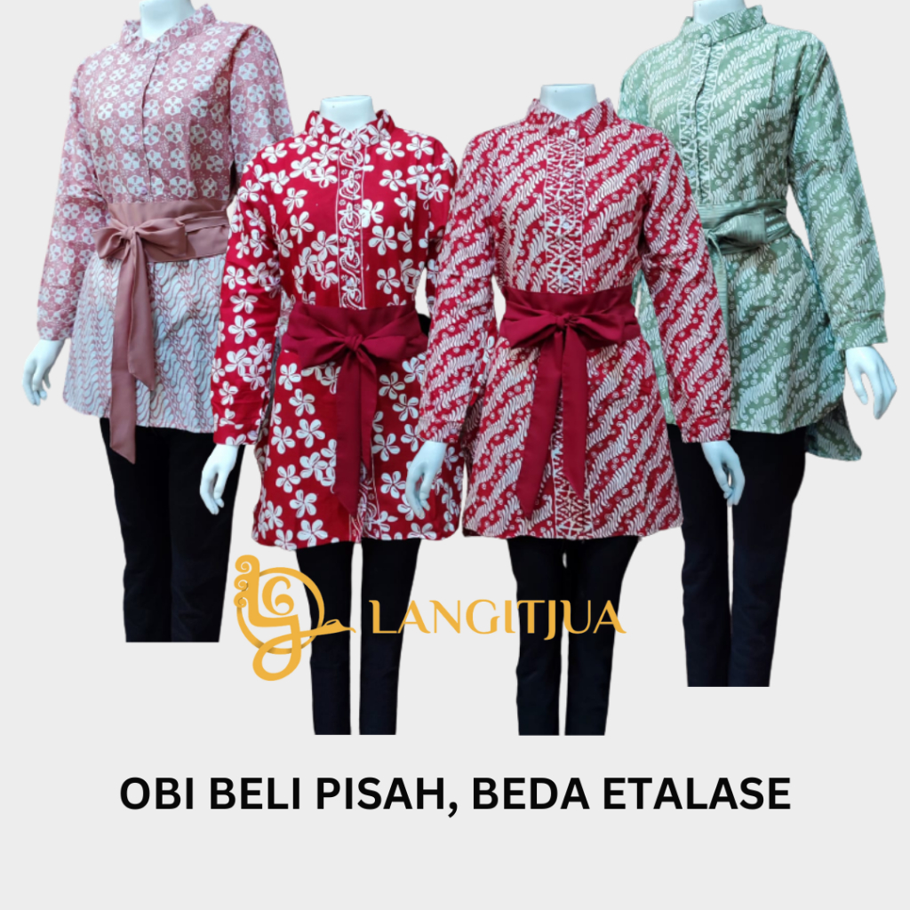 Mustika Sari Atasan Batik Pastel | Baju Batik Cap Garutan Mustika Sari