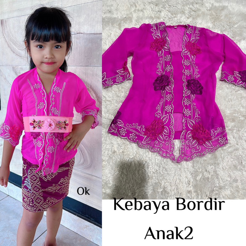 kebaya jadi bordiran Anak2