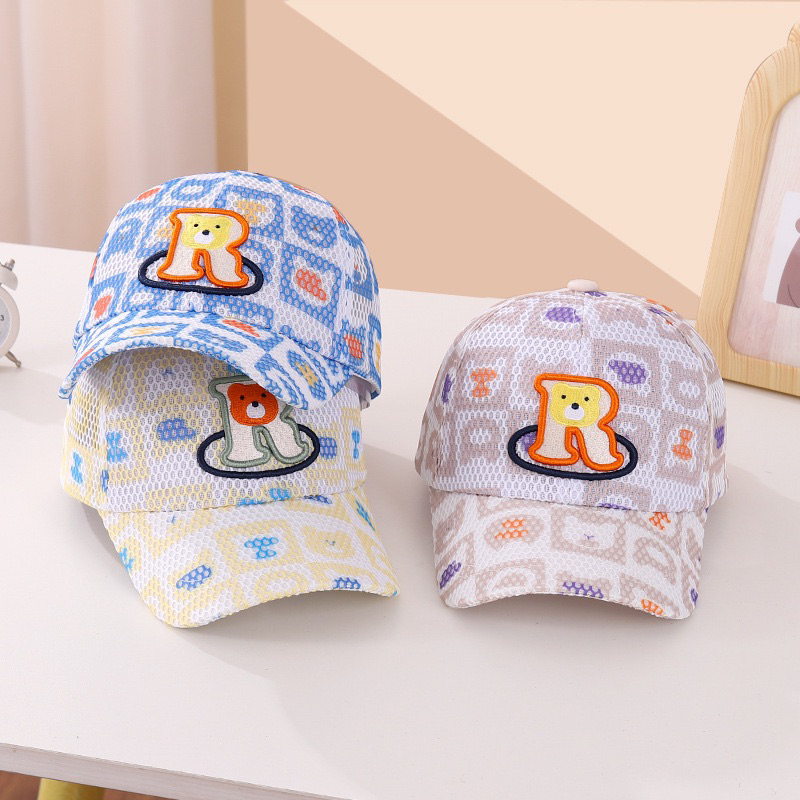 3-8 tahun Topi Baseball Anak Import Model Rbear dan Mhappy