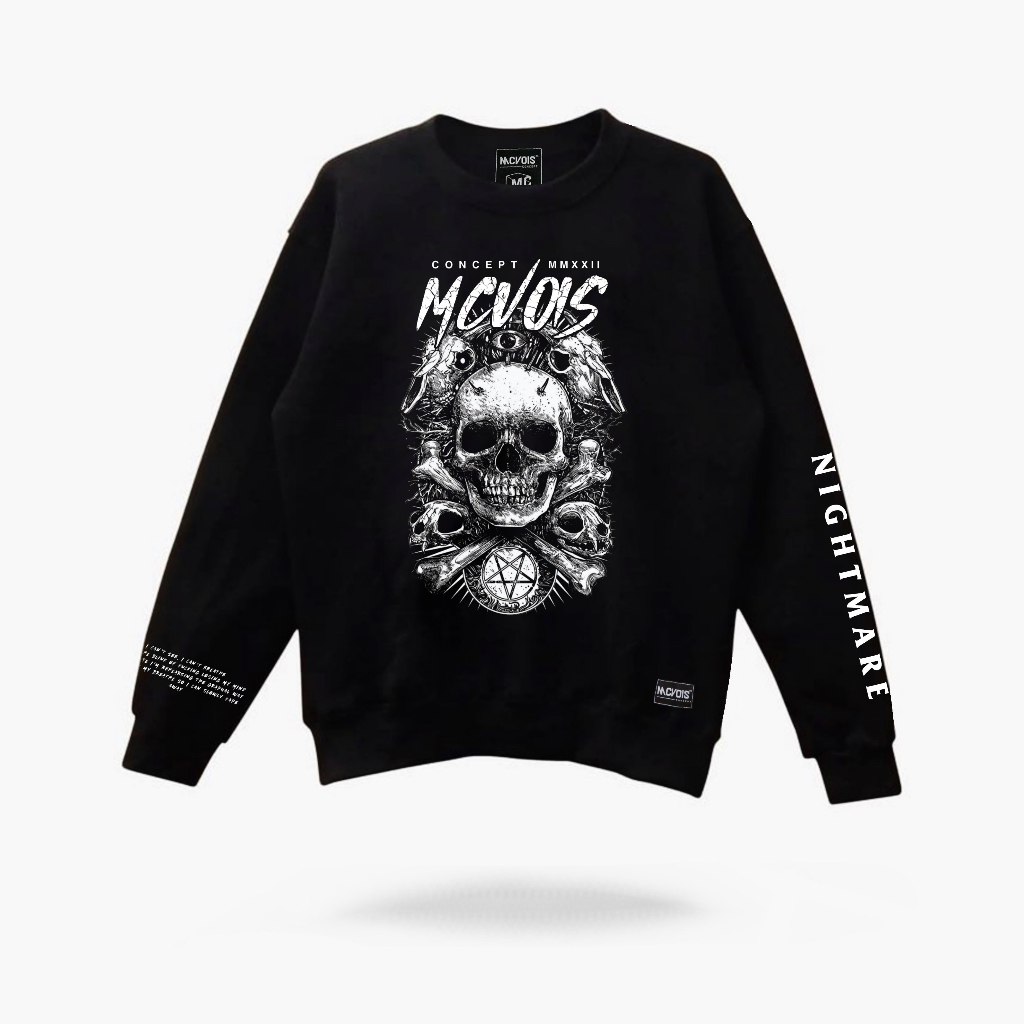 Mcvois Crewneck Hardcore 10 Pria Wanita Premium Distro