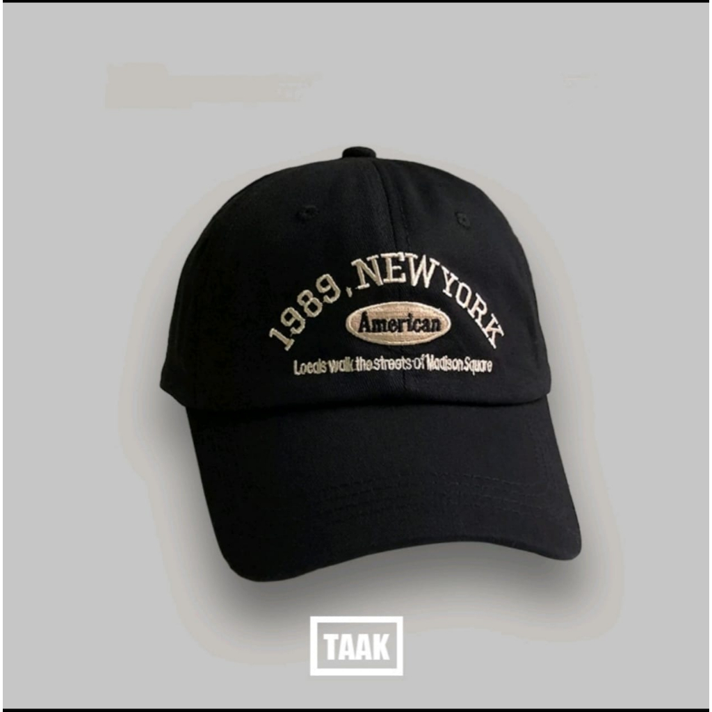 PROMO!!! Topi Pria Distro Ori Keren 2022 Logo 1989 New York American Cap Brooklyn Termurah Bisa COD - belanja21