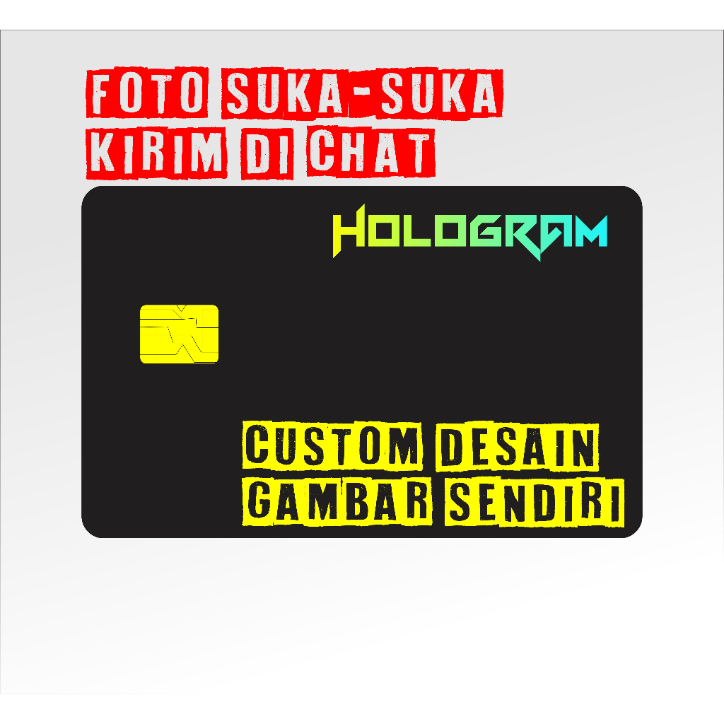 

PREMIUM STIKER ATM PLATINUM CUSTOM CARD DEBIT/CREDIT Chip/no chip Custom