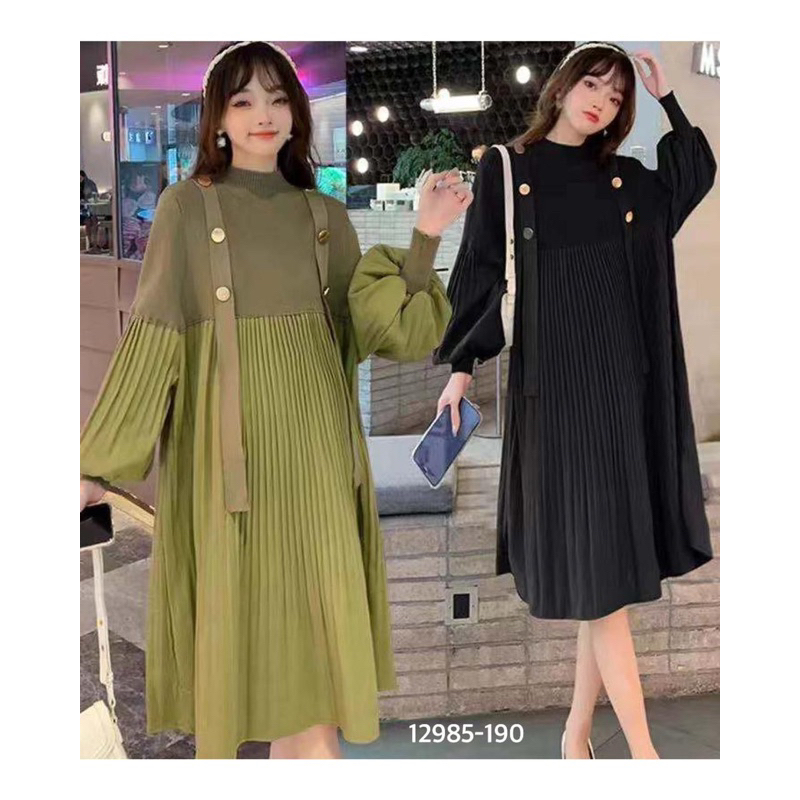 KOREAN PLEAT DRESS PLISKET