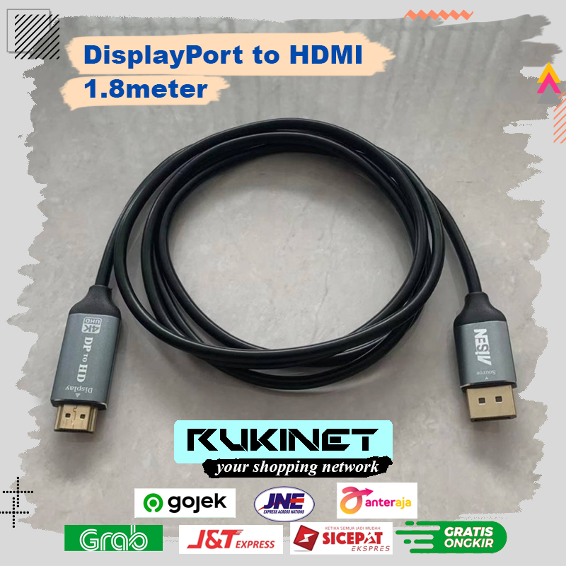 Kabel Displayport to HDTV &amp; VGA / Converter DP to VGA HDmi Gold Plated