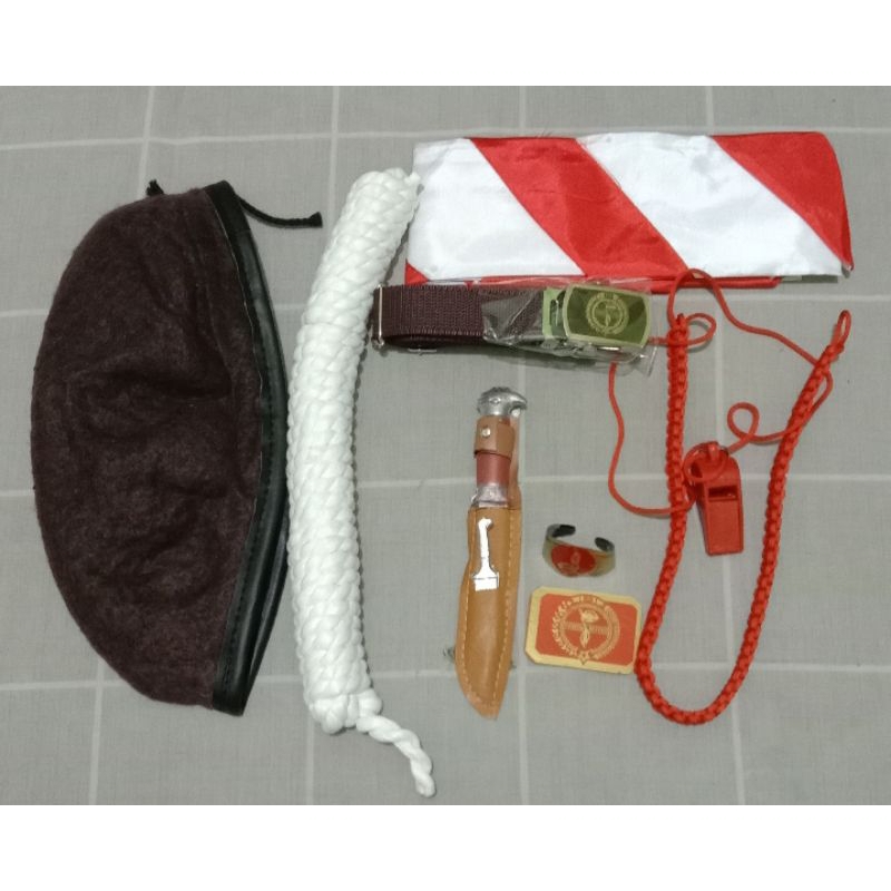 

promo satu set perlengkapan alat Pramuka sekolah SD 1-6