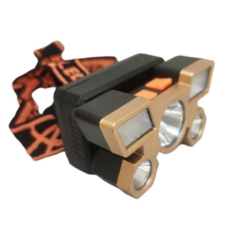 Senter Kepala 5 LED P-501 Super Terang /  Headlamp COB Recharger / Senter Kepala Mini Super Terang / Senter Kepala Multifungsi Rechargeable / SENTER KEPALA LED CAS