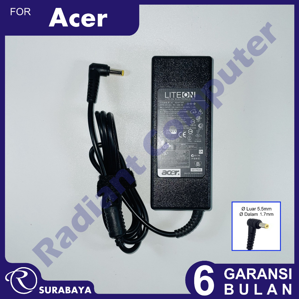 Adaptor Charger Acer Aspire E5-472P E5-510 E5-572 E5-752G E5-773