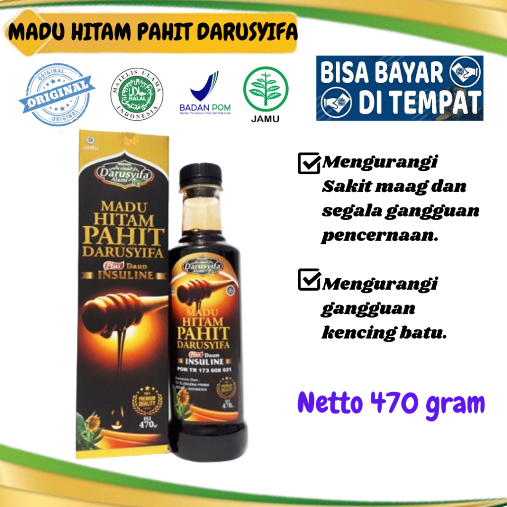 

Madu Hitam Pahit Insulin Darusyifa Madupahit hitam
