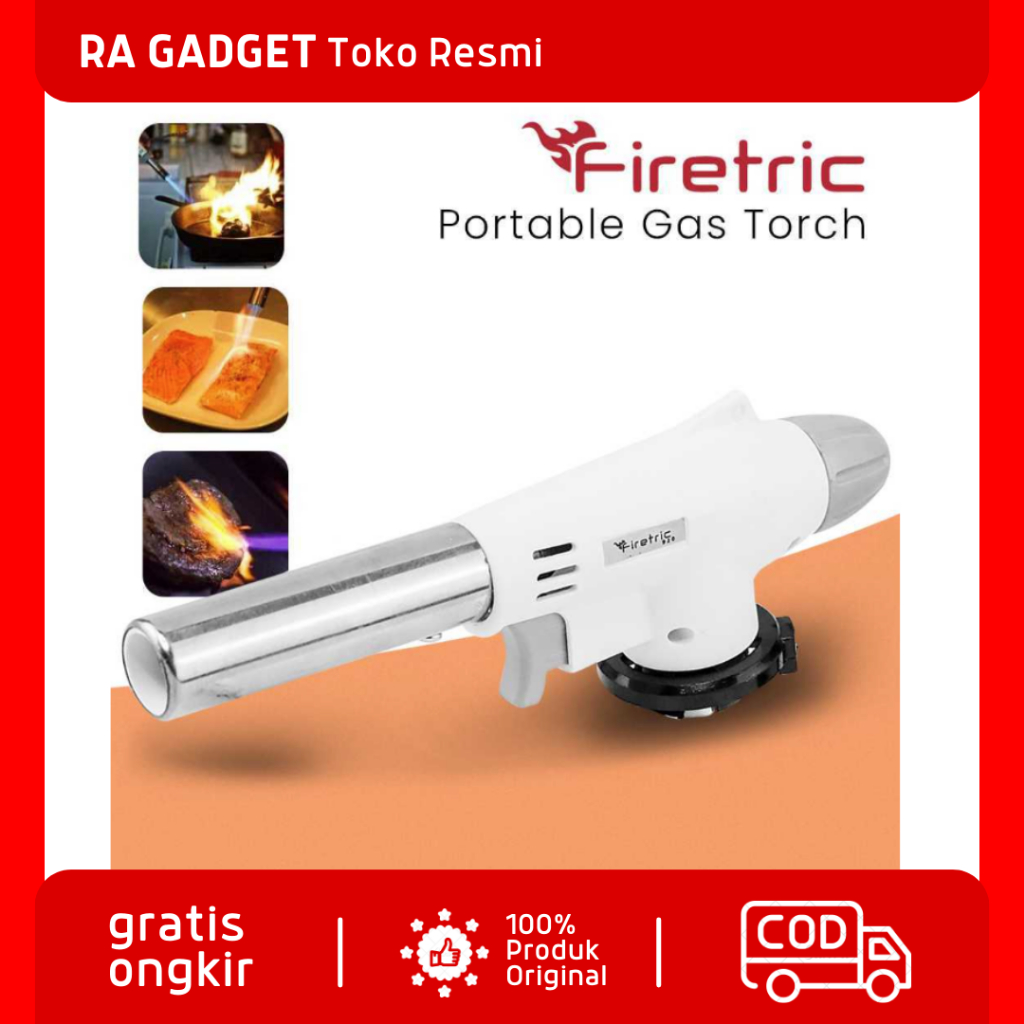 Firetric Portable Gas Torch Butane Flame Gun / Alat Kepala Gas Kaleng Anti Bocor Portable Blow Torch