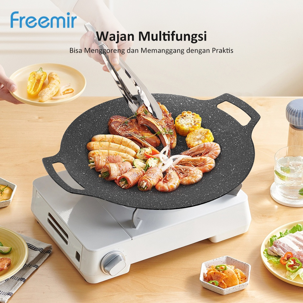 WAJAN PEMANGGANG BBQ BULAT FREEMIR ANTI LENGKET