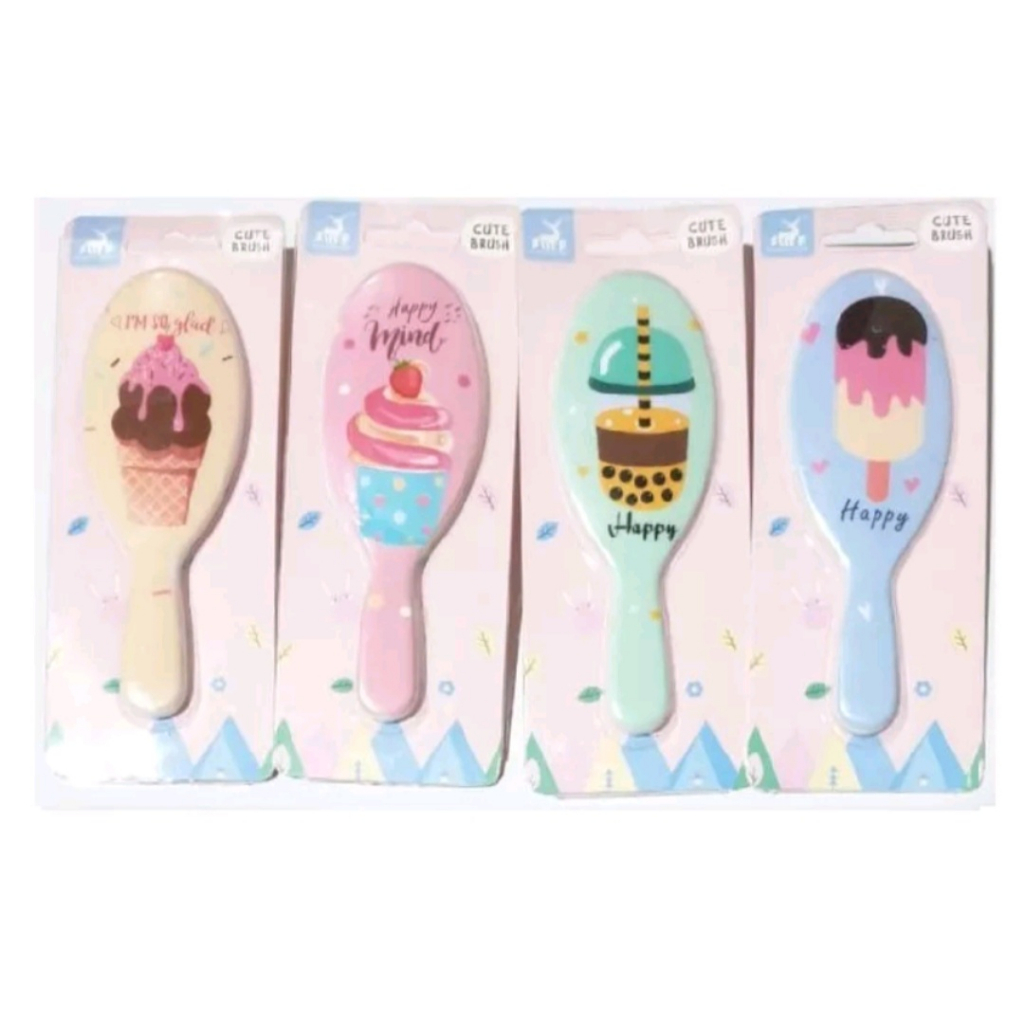 Sisir Anak Karakter Anti Kusut Bentuk Oval Premium Sisir Wetbrush Kids Comb