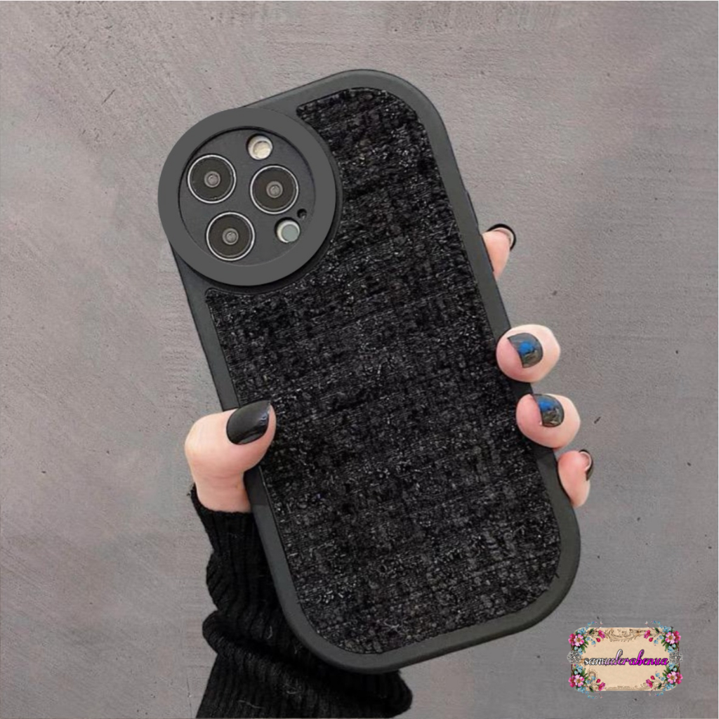 CASE CASING SILIKON VINTAGE WOOVEN TWEED KAIN RAJUT FOR OPPO A39 A57 LAMA SB5467