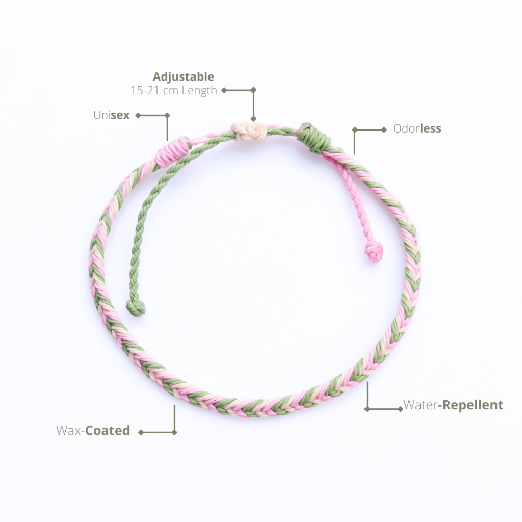 Musha Water-Repellent Bracelet - Arunika | Gelang Tali Gelang Wanita