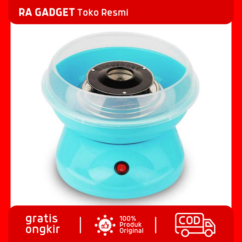 Mesin Pembuat Gula-Gula Kapas Cotton Candy Floss Maker Portable / Alat Pembuat Gulali Permen Kapas H