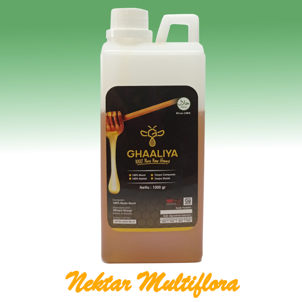 

Madu Multiflora 1000 gram Asli Raw Honey