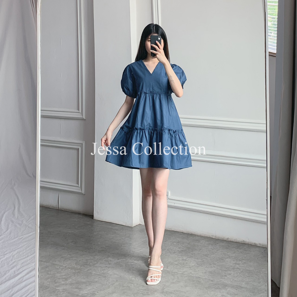 Premium Kimm Ruffle Dress TH 587 COTTON