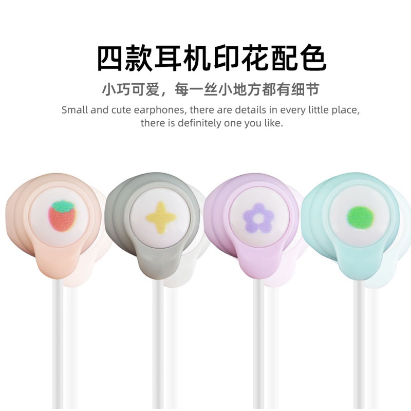 [ KI 372 ] Set Headset Earphone karakter  korean girl / + Wadah penyimpanan Earphone Motif in ear