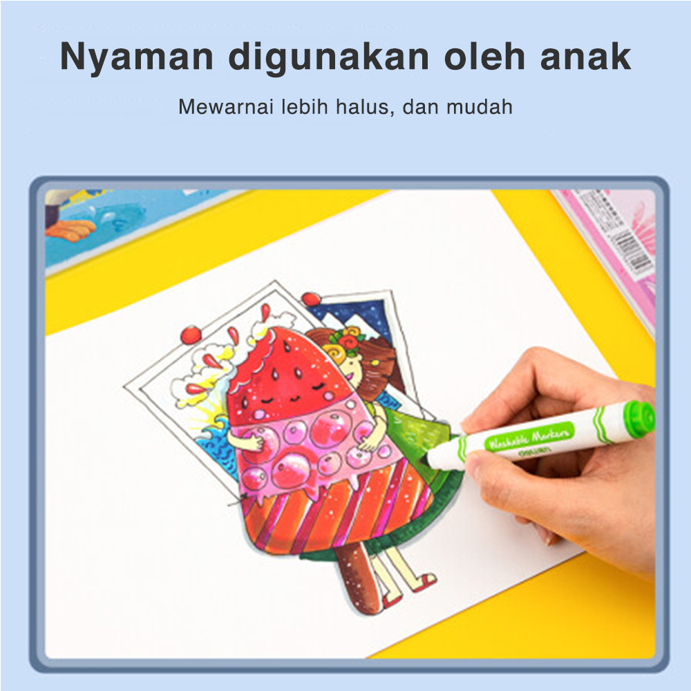 ELFYDO DELI006 Painting Book / Buku Gambar 20 Lembar Kertas Tebal Tidak Tembus