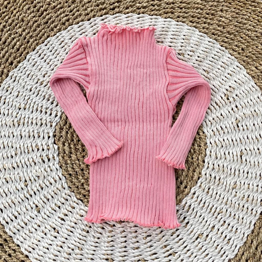 Sweater rajut baju mantel bayi perempuan lucu rajut tebal