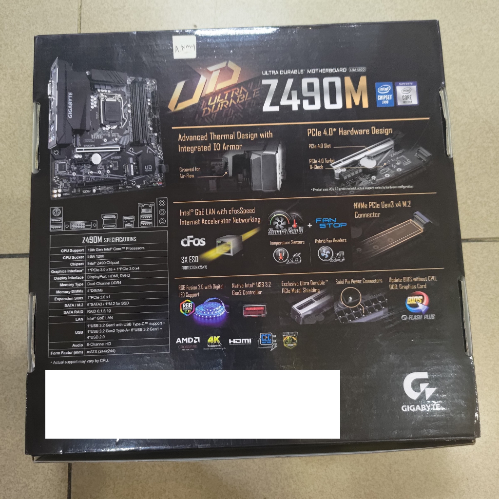 Gigabyte Z490M LGA 1200 LGA1200 Intel